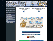 Tablet Screenshot of marinasinneworleans.com